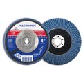 Continental Abrasives 4-1/2" x 5/8-11" 60 Grit T27 Zirconia High Density  Flap Disc with Zinc Hub F-4580607HF